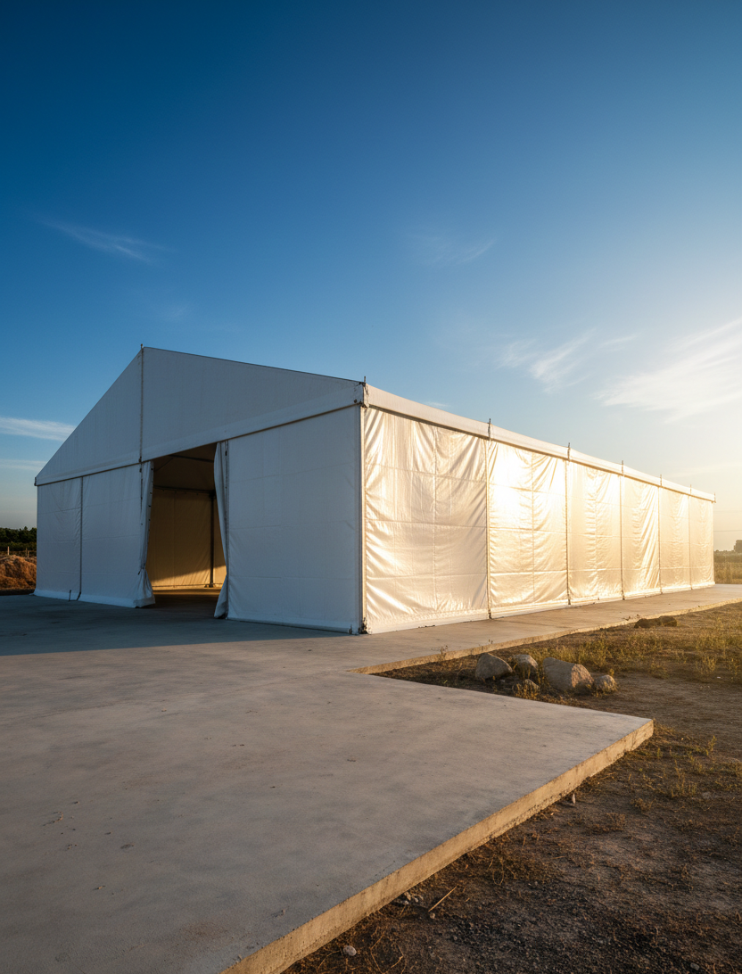 Hliníkový stan 8 × 12 m